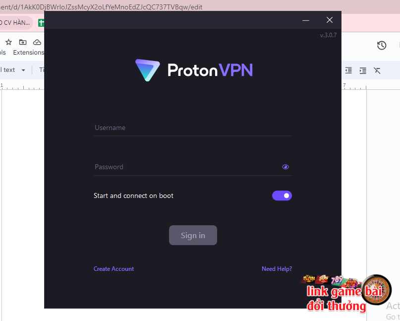 Tạo tài khoản trên phần mềm ProtonVPN